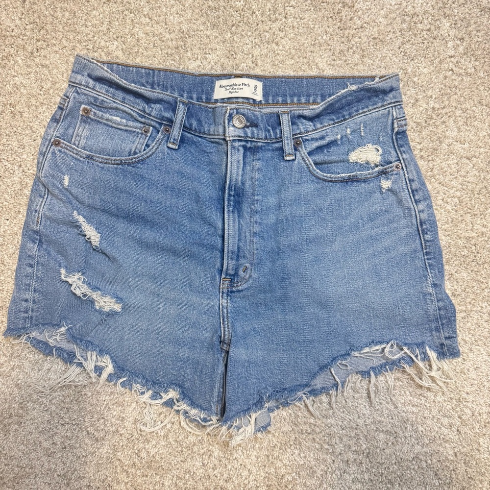 Abercrombie & Fitch Light Blue Jean Shorts
